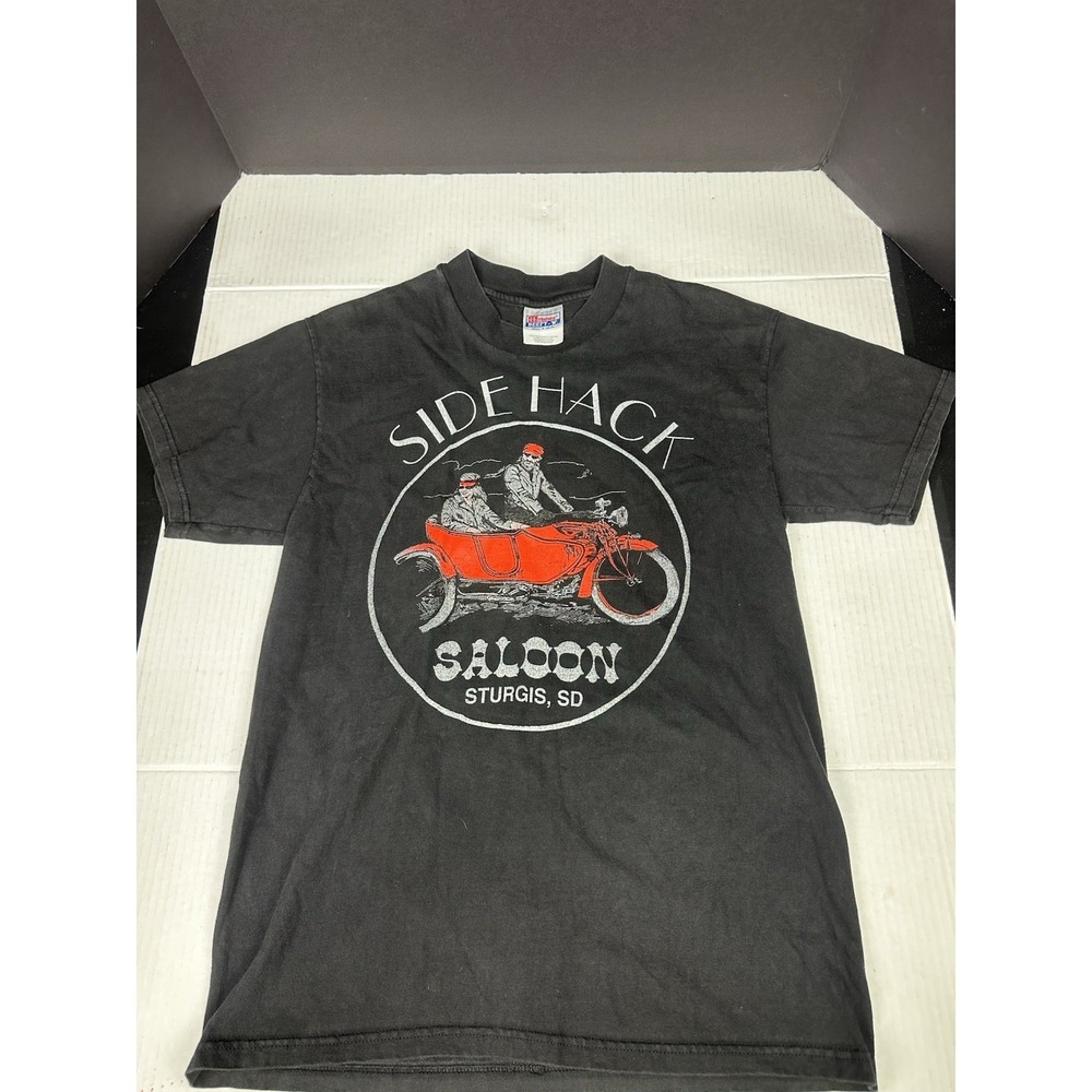 Vintage Sturgis 57th Annual Rally Side Hack Saloon Med Tshirt BikerWear